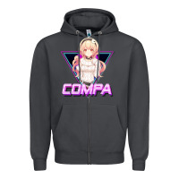 Smoke hyperdimension neptunia (compa aesthetic) Zipper Hoodie - lanVoArt