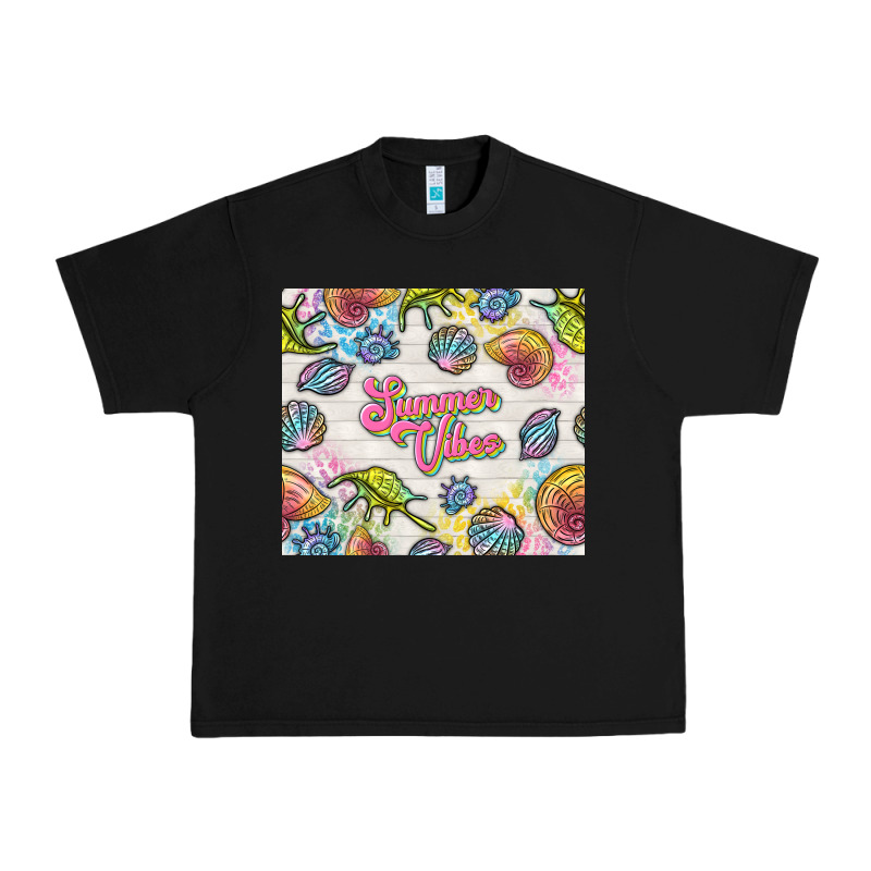 Summer Vibes With Sea Shells Urban Heavy Tee by TumblerDesignByShophia | Teevron