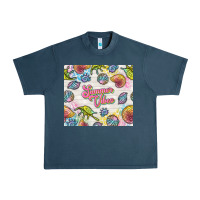 Midnight Navy summer vibes with sea shells Urban Heavy Tee - TumblerDesignByShophia