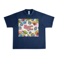 Navy summer vibes with sea shells Urban Heavy Tee - TumblerDesignByShophia