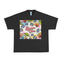 Pigment Black summer vibes with sea shells Urban Heavy Tee - TumblerDesignByShophia
