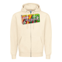 Sandshell old school fruit stripe gum Zipper Hoodie - lanVoArt