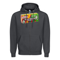 Smoke old school fruit stripe gum Zipper Hoodie - lanVoArt