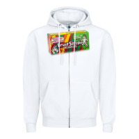 White old school fruit stripe gum Zipper Hoodie - lanVoArt