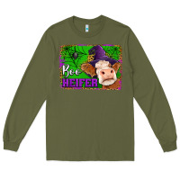 Army Green boo heifer Long Sleeve Tee - Jasminsmagicworld