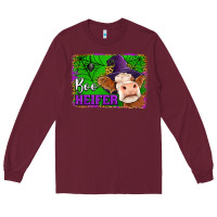 Burgundy boo heifer Long Sleeve Tee - Jasminsmagicworld