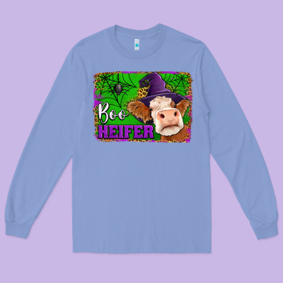 Boo Heifer Long Sleeve Tee Designed By Jasminsmagicworld