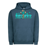 Pigment Midnight Navy western turquoise's gemstones cross believe Urban Hoodie - BarkalooDesign