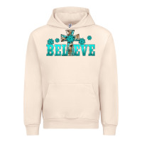 Sandshell western turquoise's gemstones cross believe Urban Hoodie - BarkalooDesign