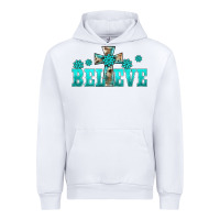 White western turquoise's gemstones cross believe Urban Hoodie - BarkalooDesign