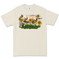 Charolais Cow With Sunflower Premium Tee | Teevron