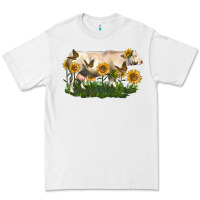 White charolais cow with sunflower Premium Tee - LillyAllenDesigns