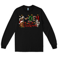 Black mooey christmas Long Sleeve Tee - CowGirlArtShop