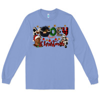 Colony Blue mooey christmas Long Sleeve Tee - CowGirlArtShop