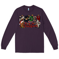 Plum mooey christmas Long Sleeve Tee - CowGirlArtShop