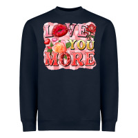 Navy love you more Heavyweight Sweatshirt - FaDigitalArtStudio