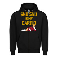 Black Futurama Snu Snu Is My Cardio GIFT Zipper Hoodie - lanVoArt