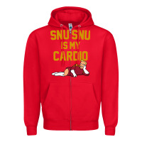 Red Futurama Snu Snu Is My Cardio GIFT Zipper Hoodie - lanVoArt