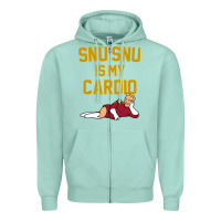 Seafoam Futurama Snu Snu Is My Cardio GIFT Zipper Hoodie - lanVoArt