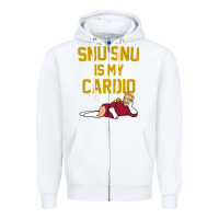 White Futurama Snu Snu Is My Cardio GIFT Zipper Hoodie - lanVoArt