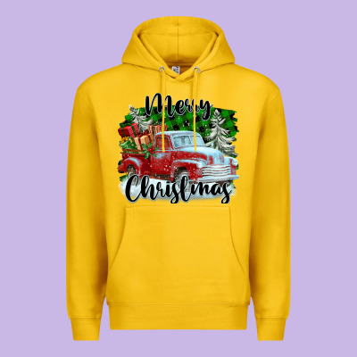 Merry Christmas Truck With Gifts Premium Hoodie Designed By Fadigitalartstudio