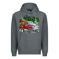 Rock Merry Christmas Truck With Gifts Premium Hoodie - FaDigitalArtStudio