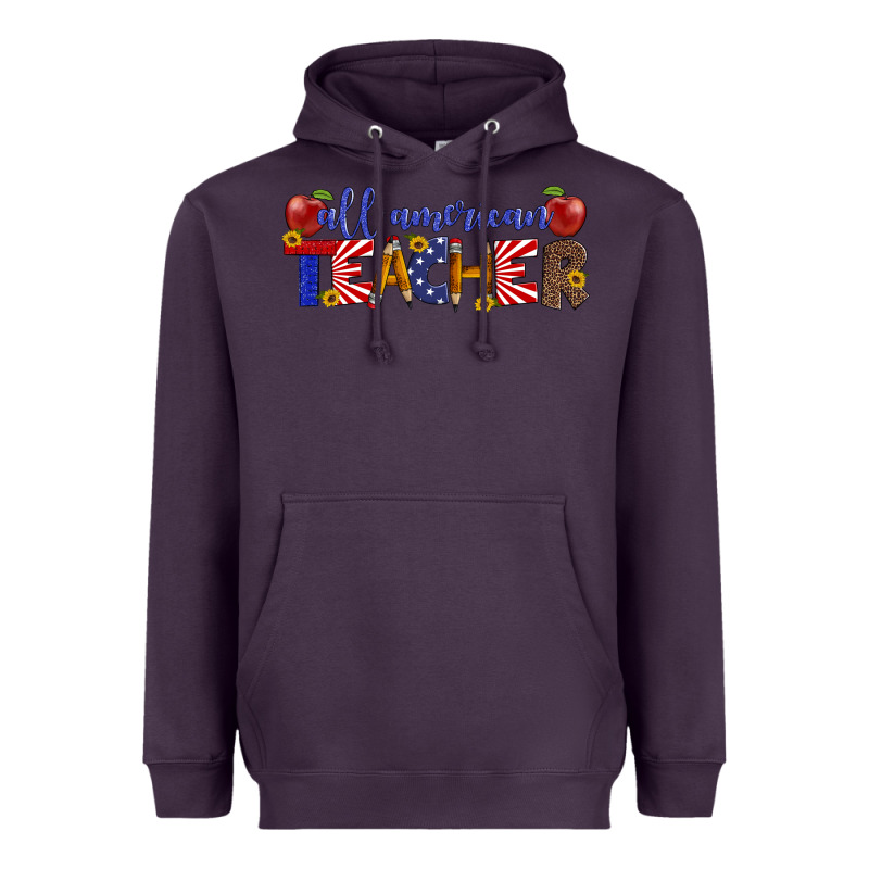 All American Teacher Heavyweight Hoodie by Artiststas | Teevron
