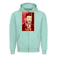Seafoam chairman xi jinping chinese communist party president china patriotic Zipper Hoodie - lanVoArt