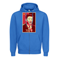 True Royal chairman xi jinping chinese communist party president china patriotic Zipper Hoodie - lanVoArt