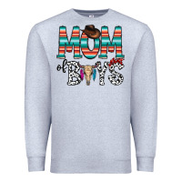 Heather Grey mom of boys Premium Sweatshirt - CowhideDigitalArt
