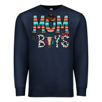 Navy mom of boys Premium Sweatshirt - CowhideDigitalArt