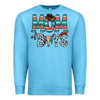 Ocean Blue mom of boys Premium Sweatshirt - CowhideDigitalArt