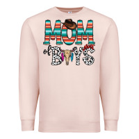 Pale Pink mom of boys Premium Sweatshirt - CowhideDigitalArt