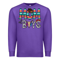 Purple mom of boys Premium Sweatshirt - CowhideDigitalArt