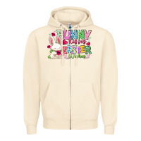 Sandshell Bunny Kisses Easter Wishes Zipper Hoodie - CowhideDigitalArt