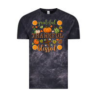 Cloud Black Grateful thankful blessed Vintage Tee - NancyCooperArtShop