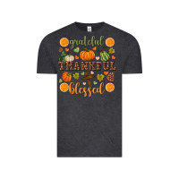 Vintage Black Grateful thankful blessed Vintage Tee - NancyCooperArtShop