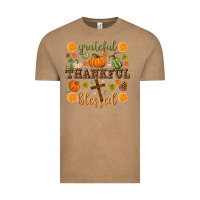 Vintage Coffee Grateful thankful blessed Vintage Tee - NancyCooperArtShop