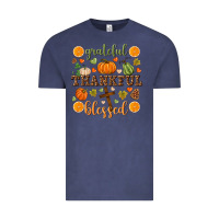 Vintage Denim Grateful thankful blessed Vintage Tee - NancyCooperArtShop