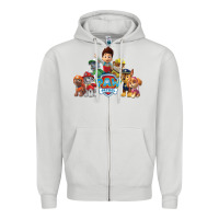 Dove Grey Paw GIFT Patrol  11 Zipper Hoodie - lanVoArt