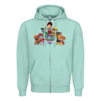 Seafoam Paw GIFT Patrol  11 Zipper Hoodie - lanVoArt