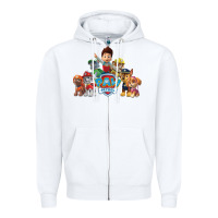 White Paw GIFT Patrol  11 Zipper Hoodie - lanVoArt