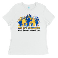 White for my students down syndrome awareness day Ladies Tee - Artiststas