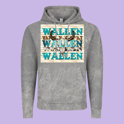 Wallen With Bull Skull Vintage Hoodie Designed By Tumblerdesignbyshophia