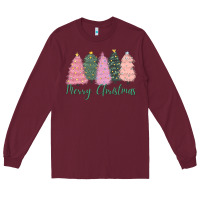 Merry Christmas Trees Long Sleeve Tee | Teevron