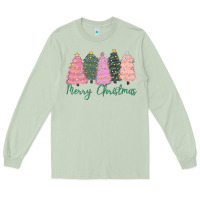 Matcha merry christmas trees Long Sleeve Tee - CowGirlArtShop