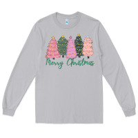 Moon Dust merry christmas trees Long Sleeve Tee - CowGirlArtShop