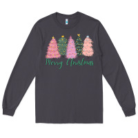 Smoke merry christmas trees Long Sleeve Tee - CowGirlArtShop