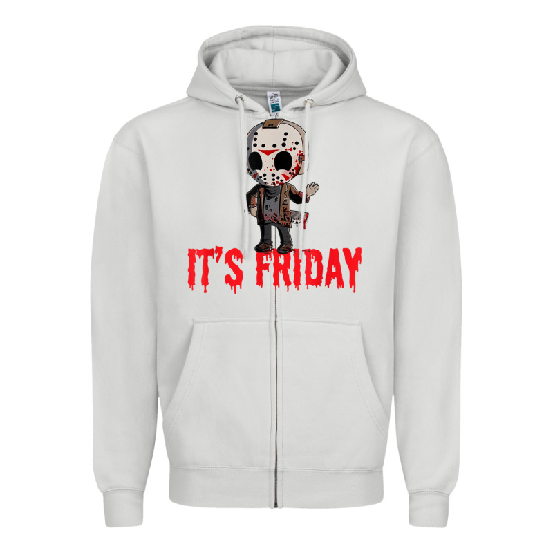 Funny Friday 13th Funny Halloween Horror Zipper Hoodie by lanVoArt | Teevron