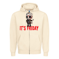 Sandshell Funny Friday 13th Funny Halloween Horror Zipper Hoodie - lanVoArt